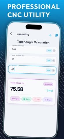 CNC Lathe Calculator pro Screenshot 5 of 5