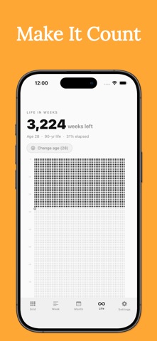 Yearly Life Progress Tracker Screenshot 3 of 6