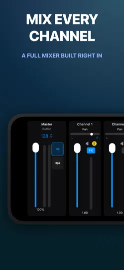 Captura de pantalla de BoardForge: AUv3 Pedalboard en iPhone 3