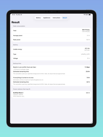 Blackout Math.Power Calculator iPad screenshot