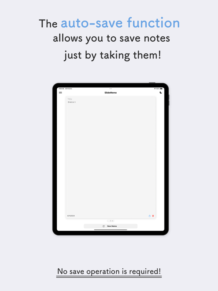 #4. SlideMemo Quick Swipe Notebook (iOS) By: YUUSUI KASHIWAGI