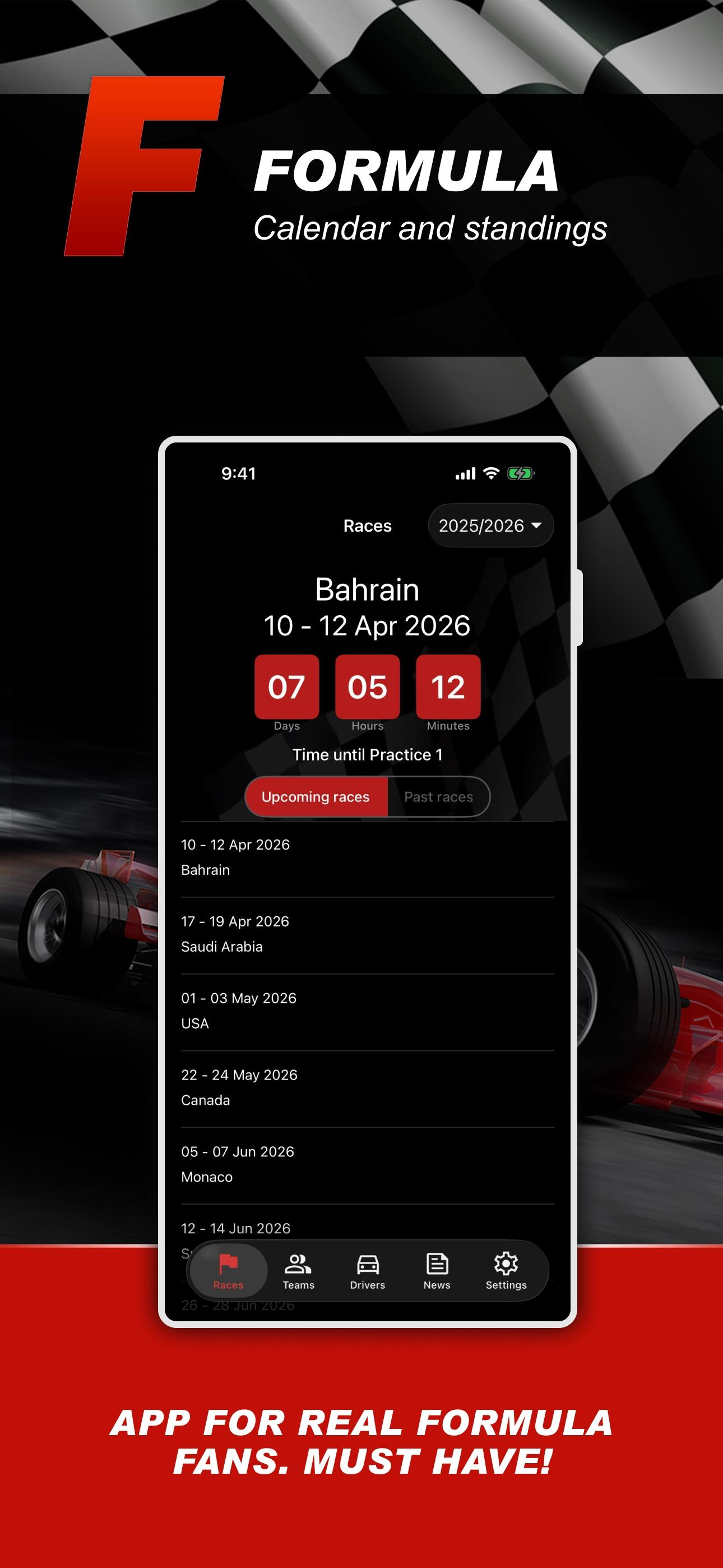Formula Calendar 2026
