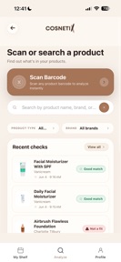 Cosnetix Cosmetic Scanner screenshot