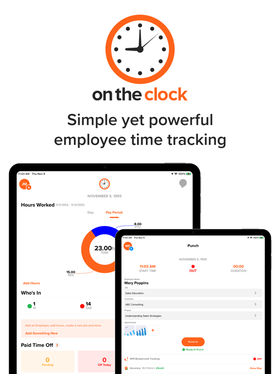 Screenshot #4 pour OnTheClock employee time clock