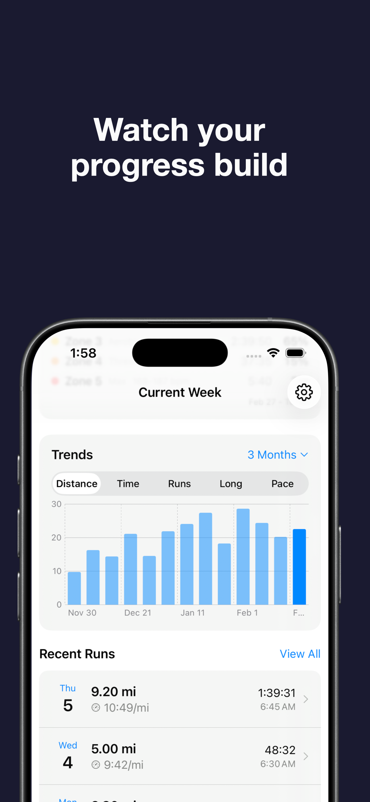 Weekly Running Tracker: Zones screenshot 8