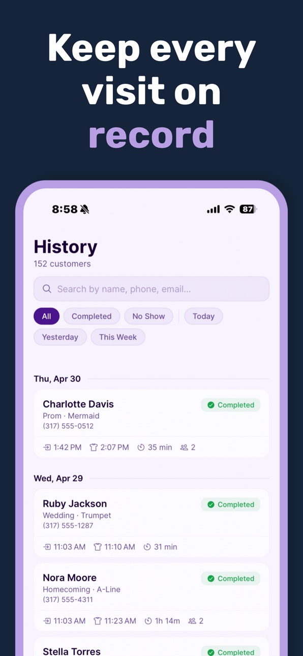 iPhone screenshot