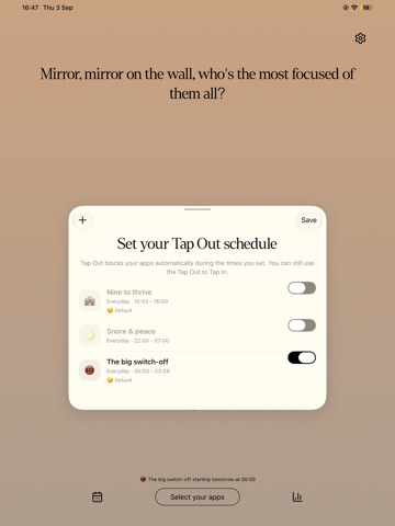 Tap Out: Screen Time Reduction iPad screenshot 4