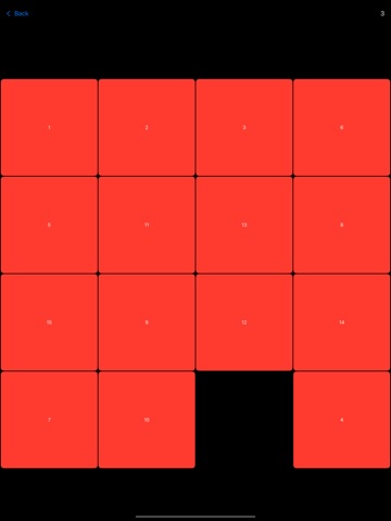A 15 Puzzle Game iPad screenshot