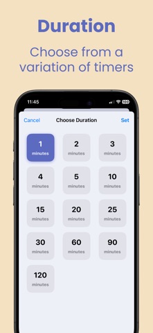 Visual Countdown Timer - Buzzy iPhone screenshot