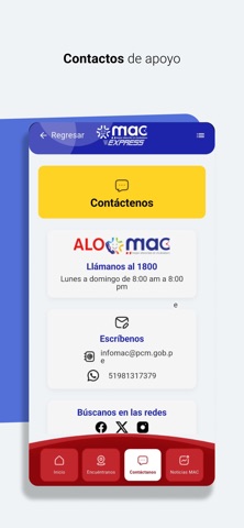 MAC Express Perú screenshot