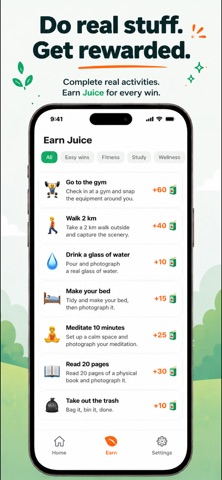 Earned: Reclaim Your Time iPhone screenshot