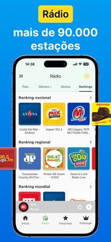 Radio FM: Rádios do Mundo Todo iPhone screenshot 2