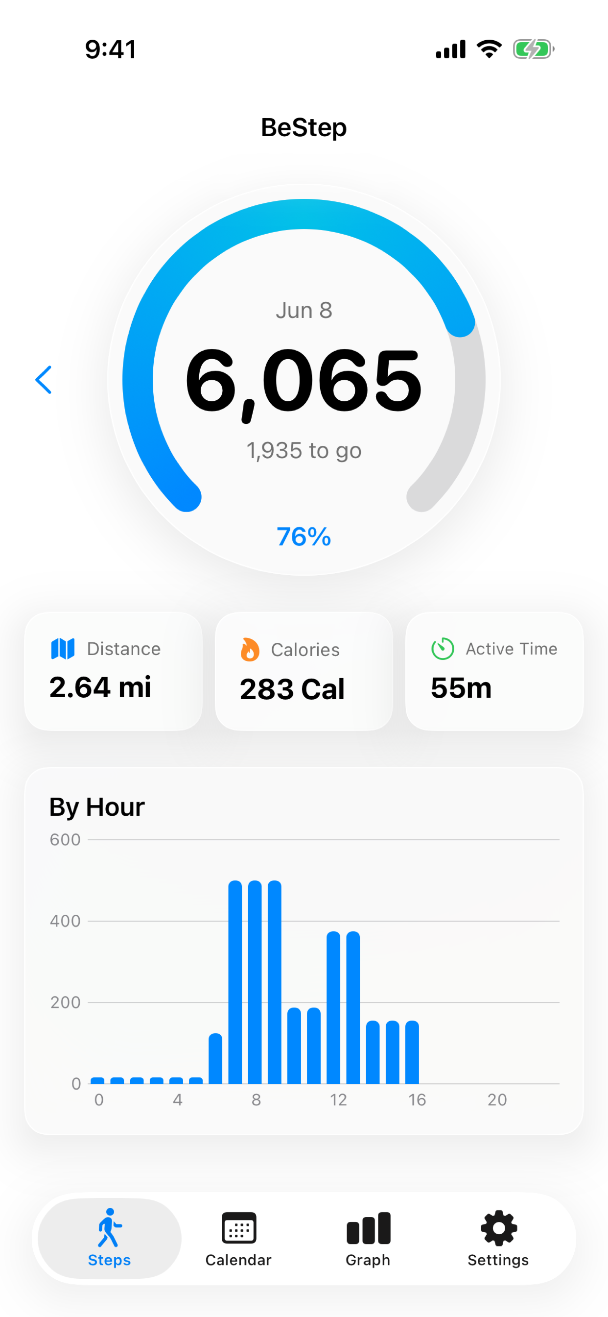 Pedometer BeStep - Walking App