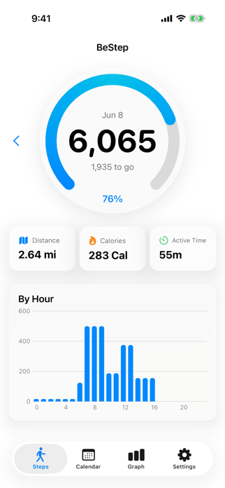 Pedometer BeStep - Walking App Screenshot 1 of 10