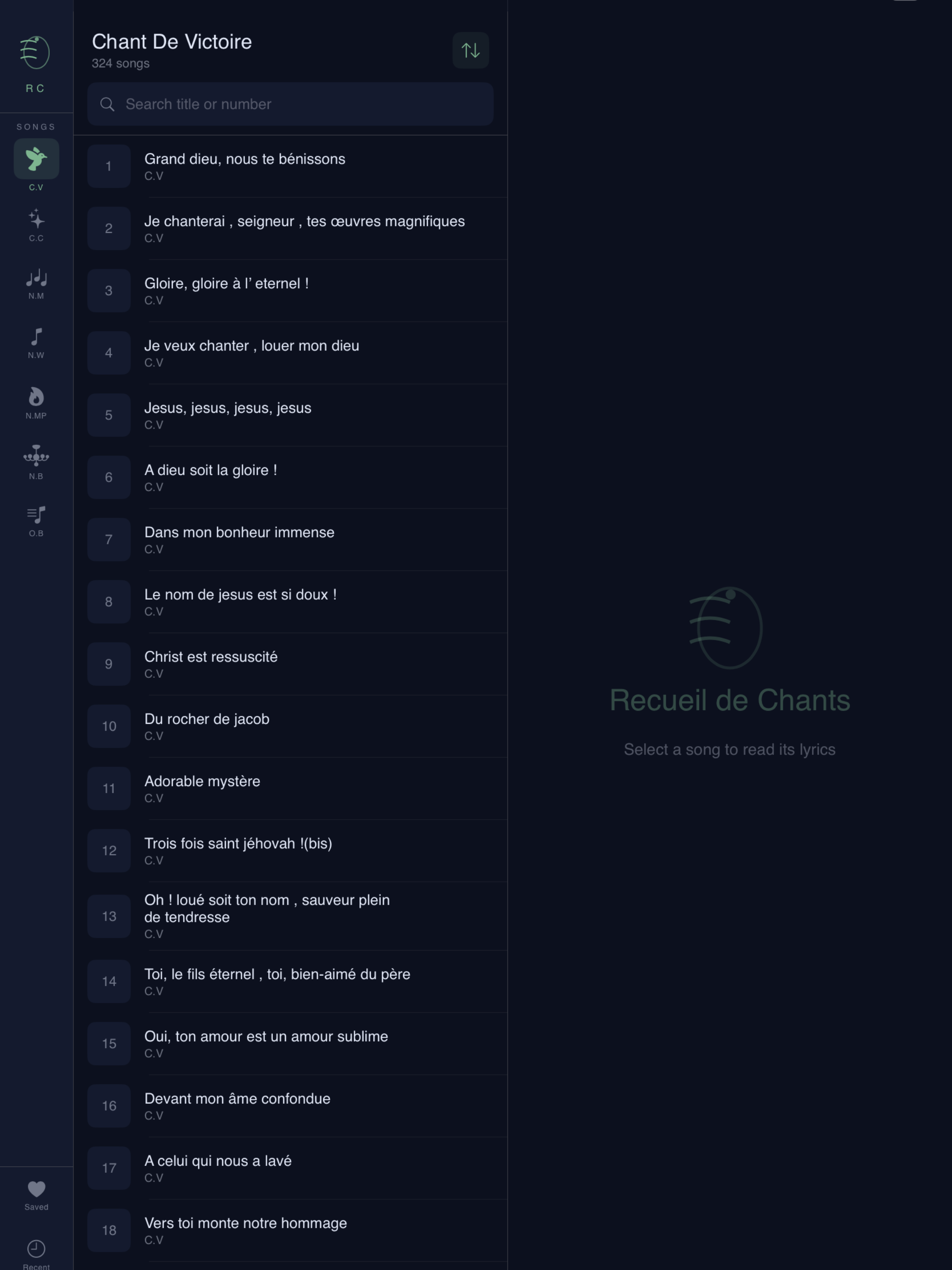 Recueil de Chants