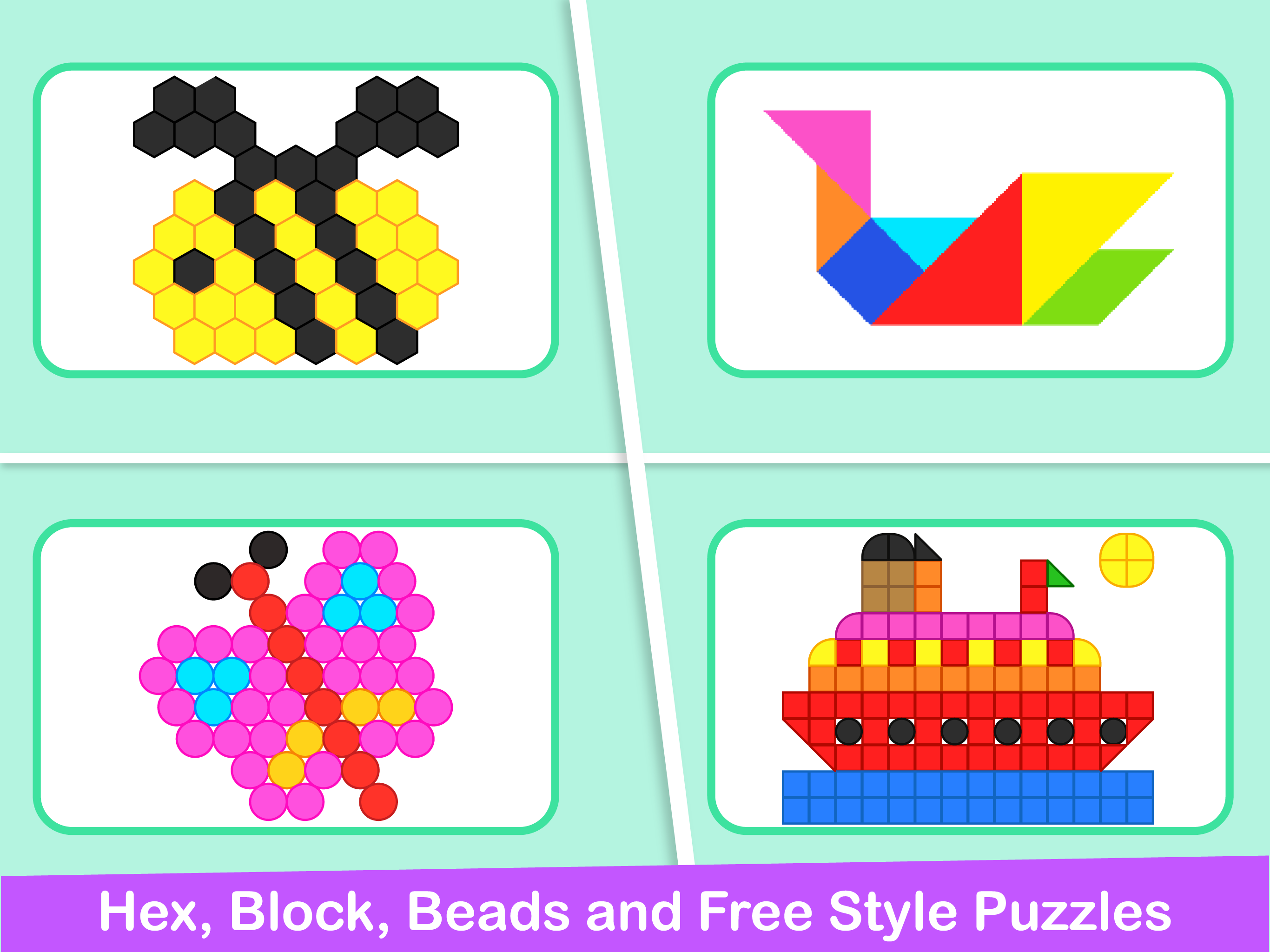 Mosaic Puzzles Kids Art Games