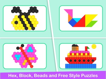 Mosaic Puzzles Kids Art Games iPad screenshot