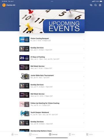 Clanton First Assembly of God iPad screenshot