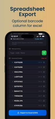 Scan2CSV Fast Code Scanner screenshot 4