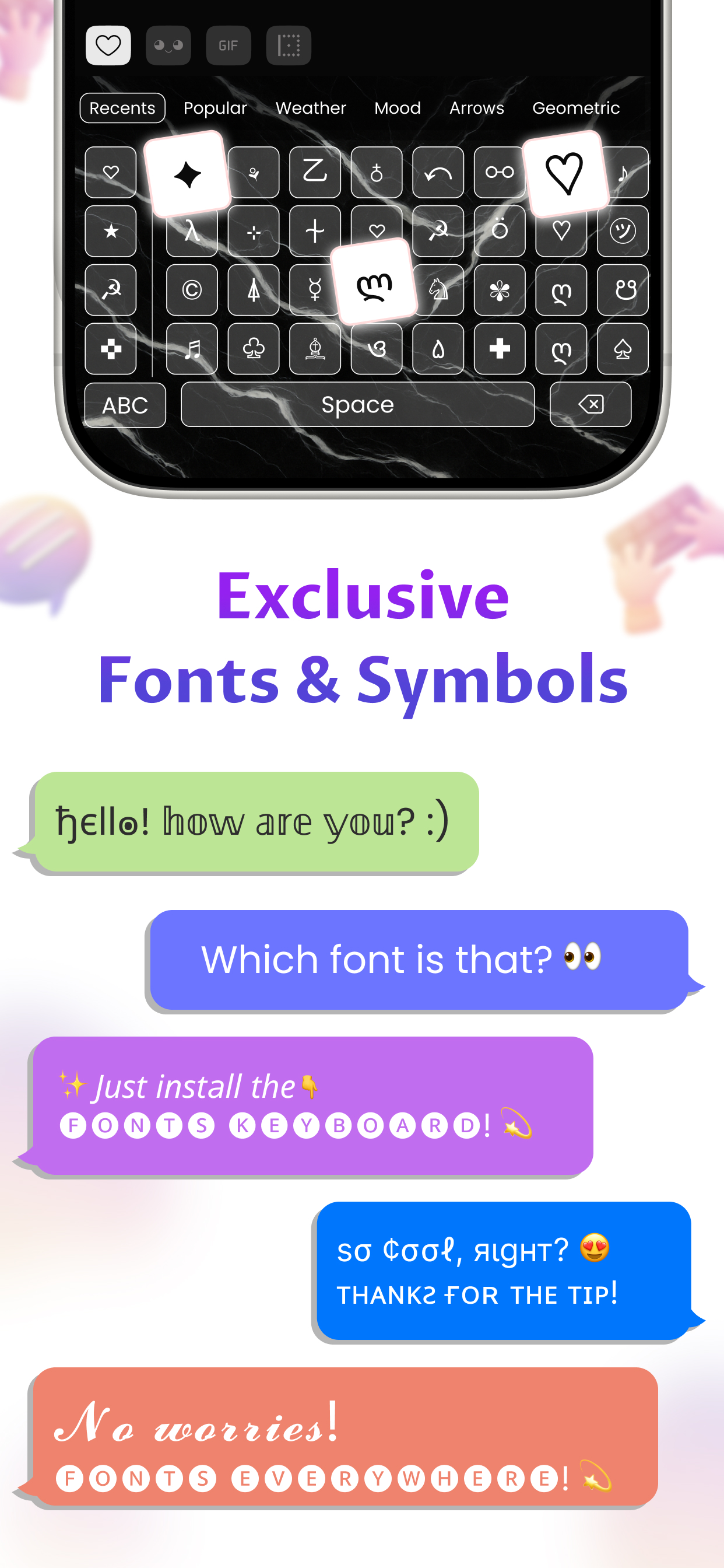 Cool Fonts Keyboard Themes