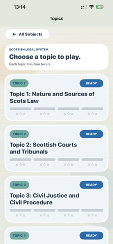 Scottish Law Memory Games screenshot 2