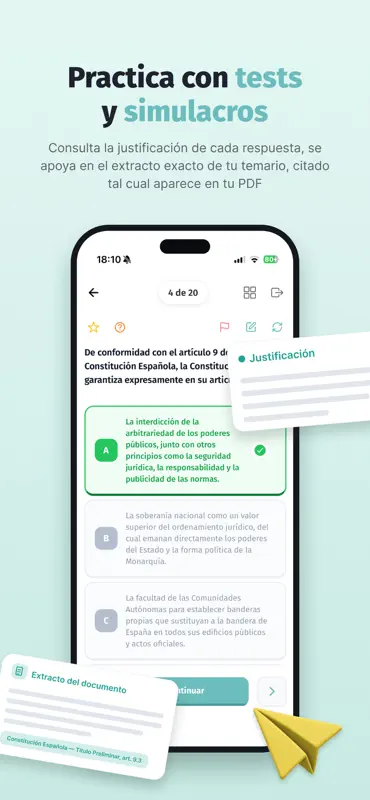 Typed AI: Tests de oposiciones screenshot 3 of 5