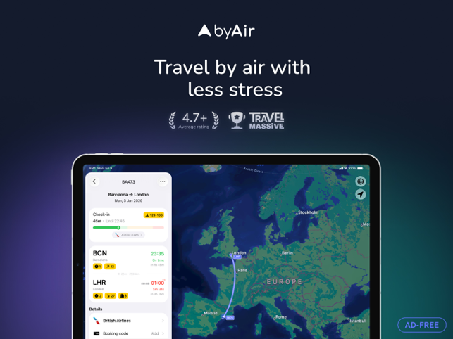 byAir: Live Airplane Tracker Screenshot