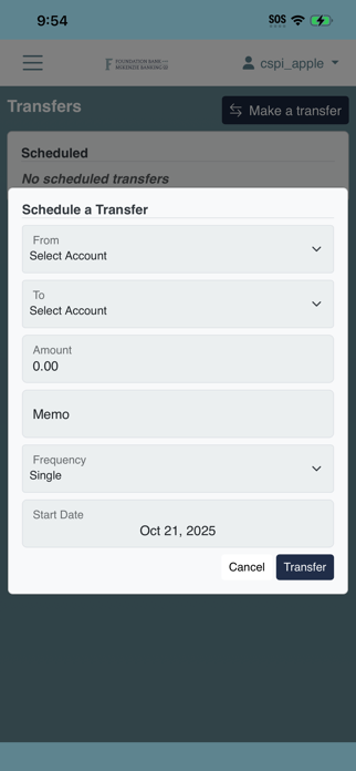 Foundation Bank Mobile Screenshot 3 of 6