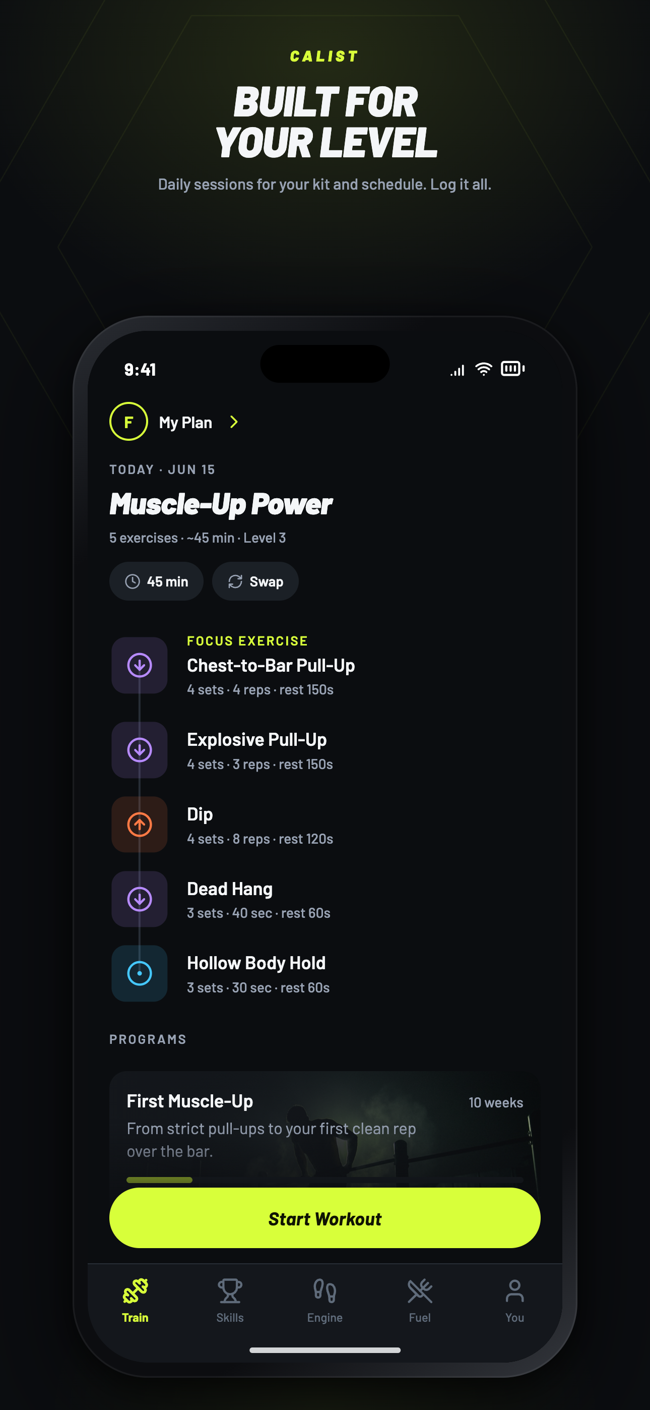 Calist: Calisthenics & Skills screenshot 5