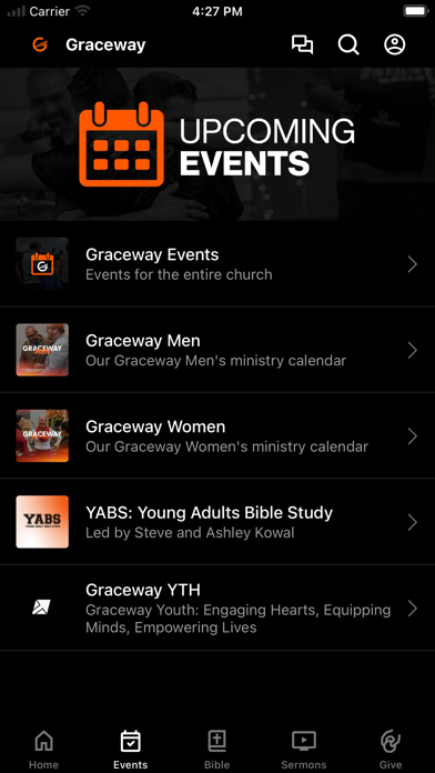 Graceway Church CT iPhone screenshot 2 - Education app