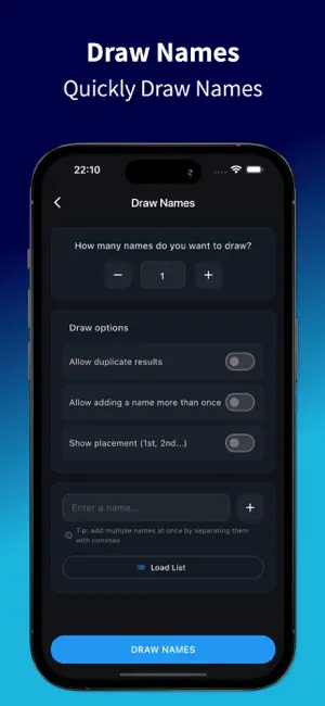 Raffle: Draw Numbers and Names screenshot 4