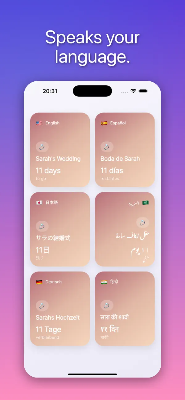 Screenshot #3 pour Soonly — Countdown to Big Days