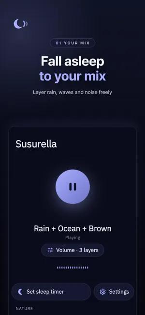 Susurella: Sleep Sound Mixer screenshot 1