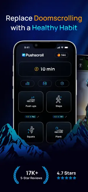 Pushscroll: Exercise To Scroll screenshot 1