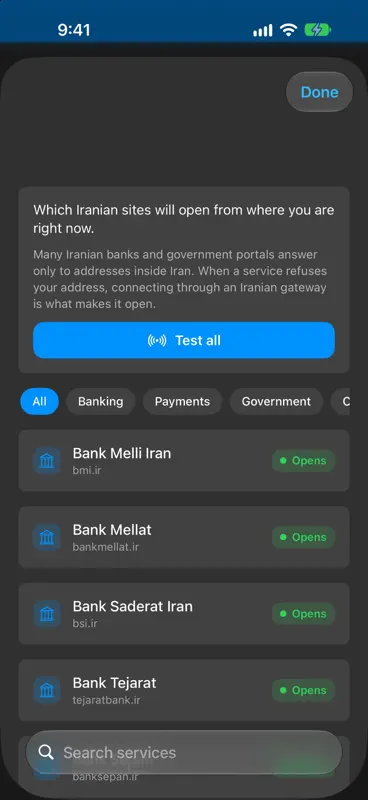 Iranian VPN-برای ایرانیان خارج screenshot 4 of 9