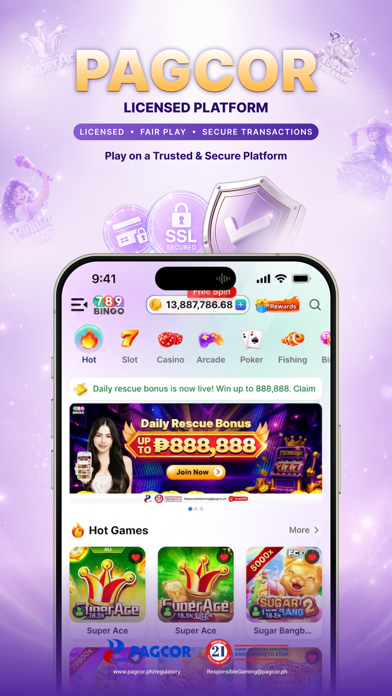 789Bingo: Live Slots & Casino iPhone screenshot 2