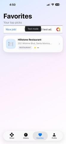 Wheel & Dine screenshot