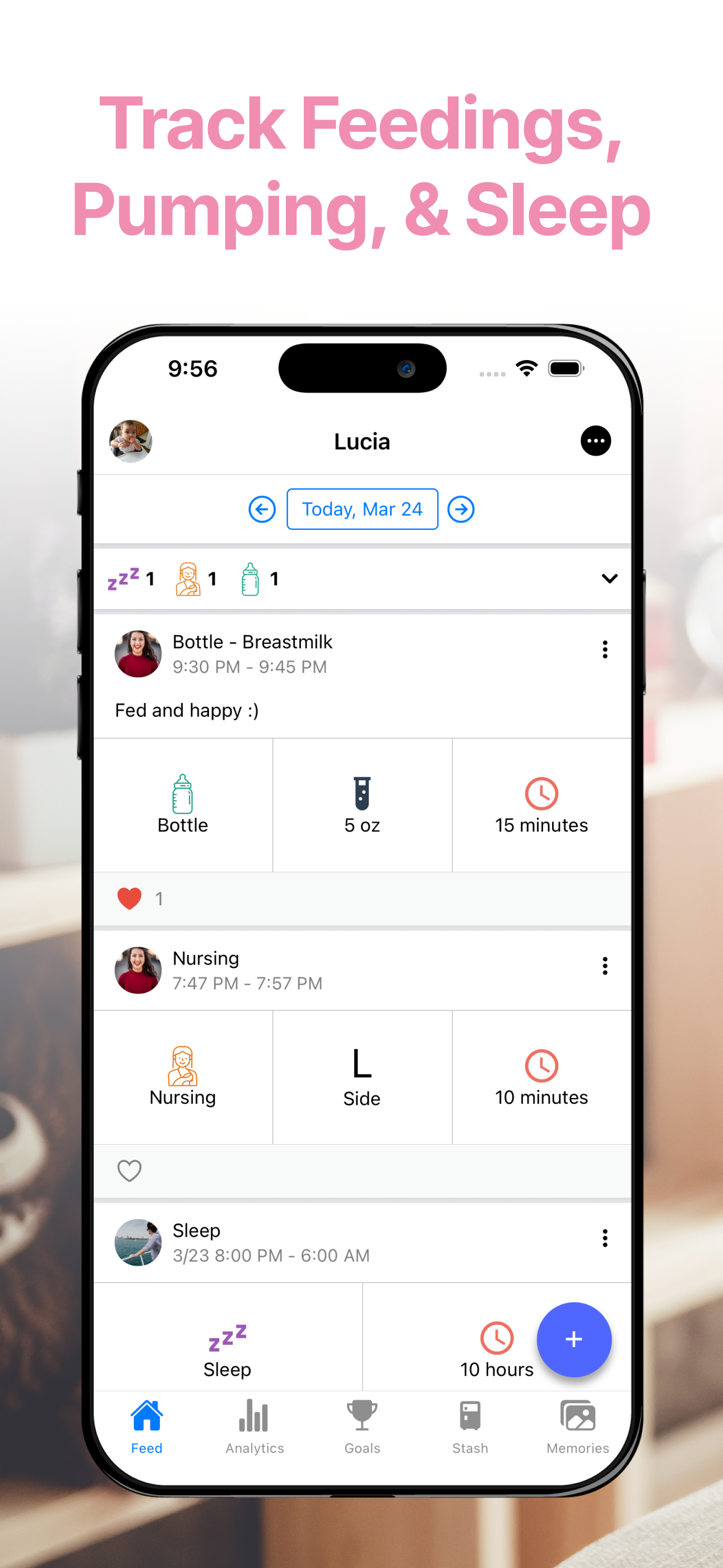 TinyTracks: Pumping Tracker