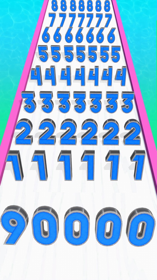 #2. Number Match Puzzle Running 3D (iOS) By: Fahad Khawaja