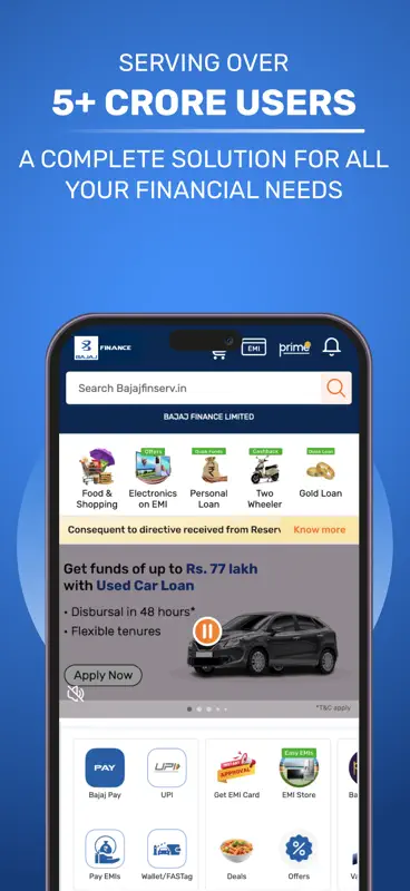 Bajaj Finance: Loans, UPI & FD screenshot 1 of 9