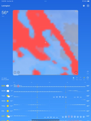 Visual Weather iPad screenshot