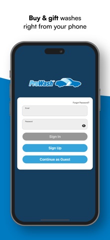 ProWash iPhone screenshot