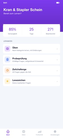 Kran & Stapler Schein iPhone screenshot
