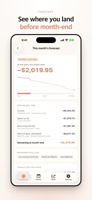 Oat Budget screenshot 2