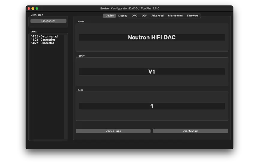 Скриншот NConfigurator на iPhone 1
