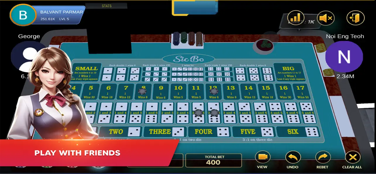 Screenshot #3 pour Sic Bo (Tai Xiu) - Live Casino