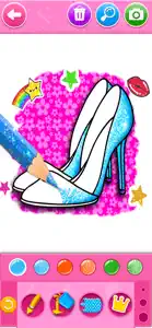 Glitter beauty coloring book screenshot #1 for iPhone