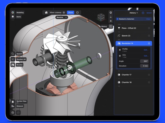 Shapr 3D CAD modeling iPad app afbeelding 2