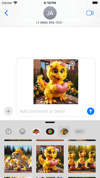 Screenshot #2 pour Happy Dinosaur Stickers Pack