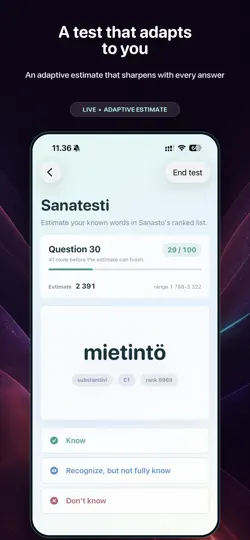Скриншот Sanasto на iPhone 6